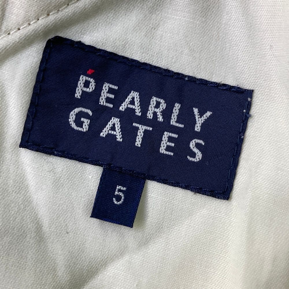 【値下げ】パーリーゲイツ　パンツ　ストレッチ素材　刺繍入り　ゴルフ　ベージュ　Ｍ 値下げ】パーリーゲイツ パンツ ストレッチ素材 刺繍入り ゴルフ