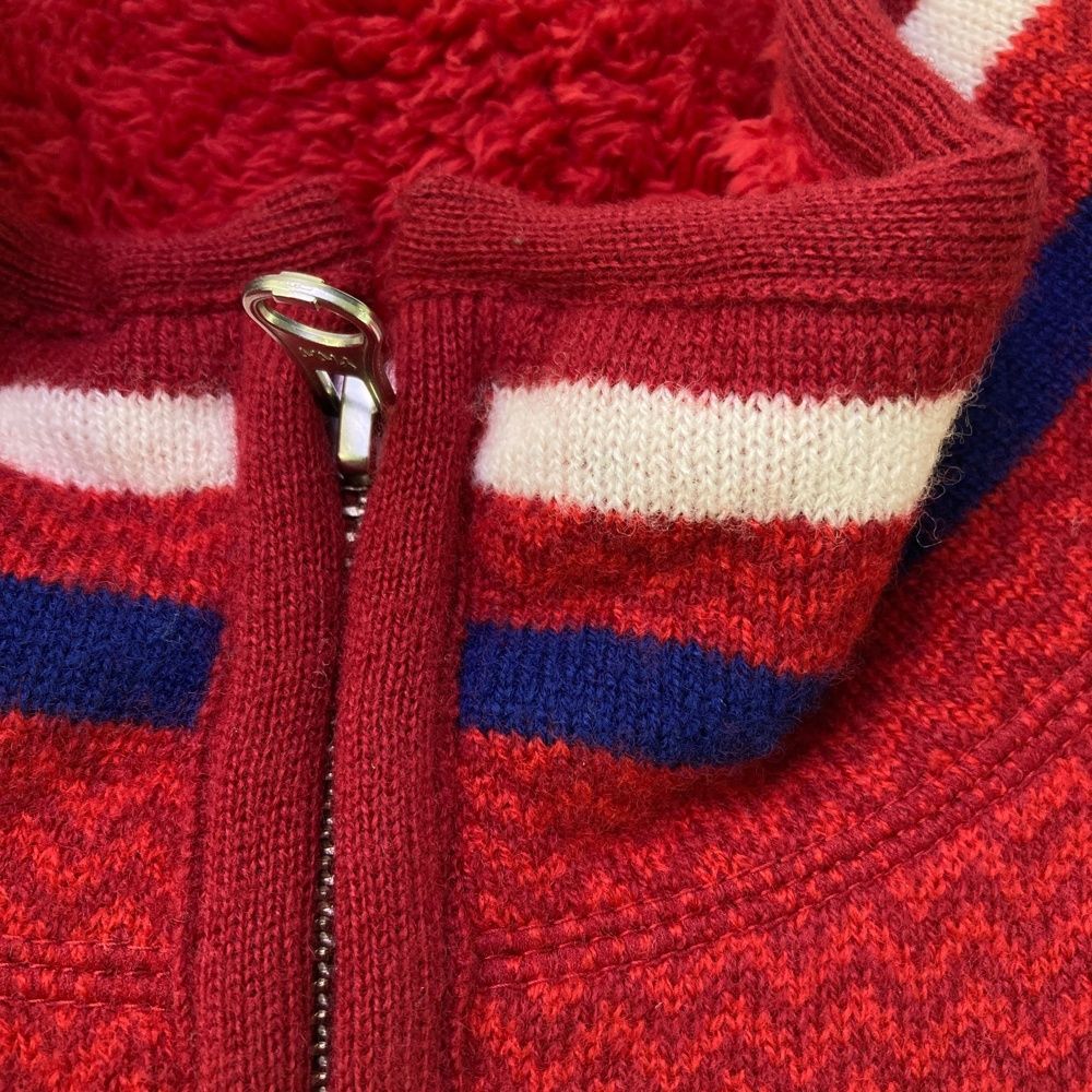 サイズ：4 PEARLY GATES パーリーゲイツ 裏ボア 長袖ニットジャケット