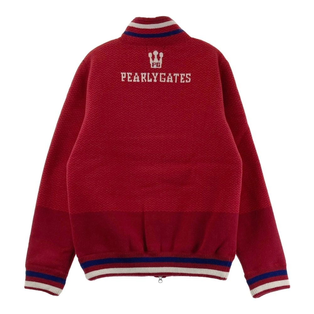 サイズ：4 PEARLY GATES パーリーゲイツ 裏ボア 長袖ニットジャケット