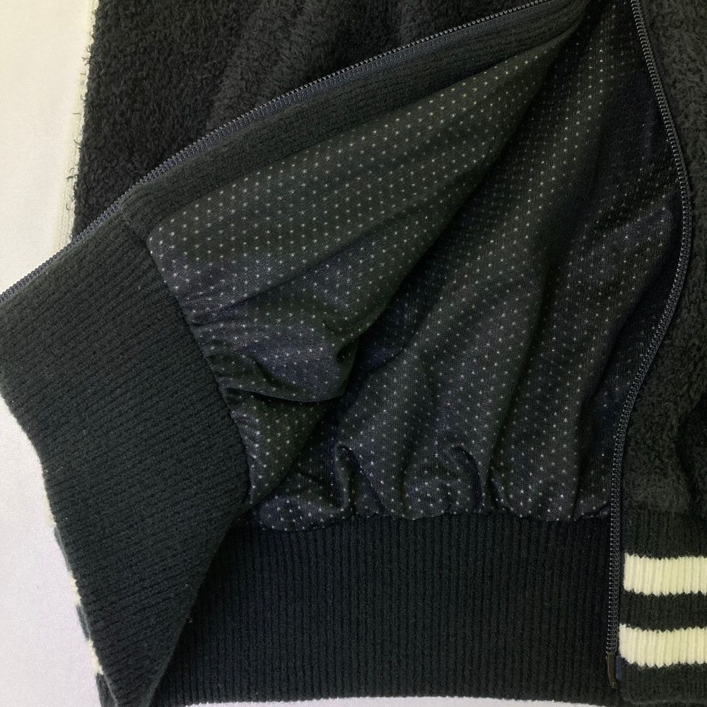 サイズ：4 PEARLY GATES パーリーゲイツ 裏地付 ボア ニット ジップ
