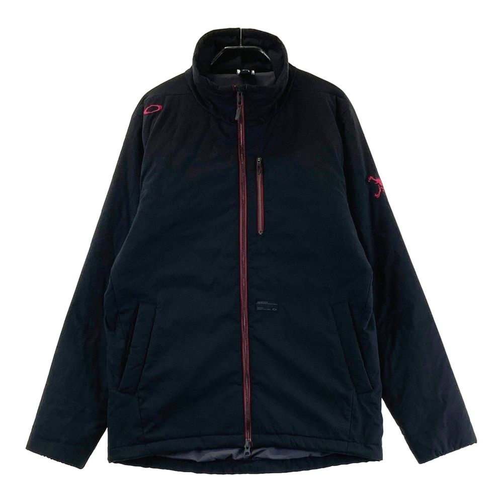 サイズ：L OAKLEY オークリー 中綿 ダブルジップジャケット スカル刺繍