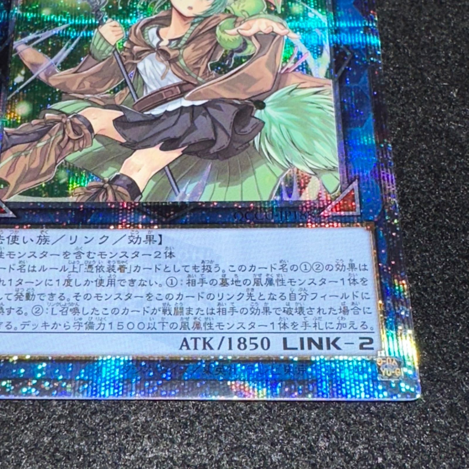 遊戯王】No.2445 蒼翠の風霊使いウィン QCCU-JP188 クオシク 25th 1枚