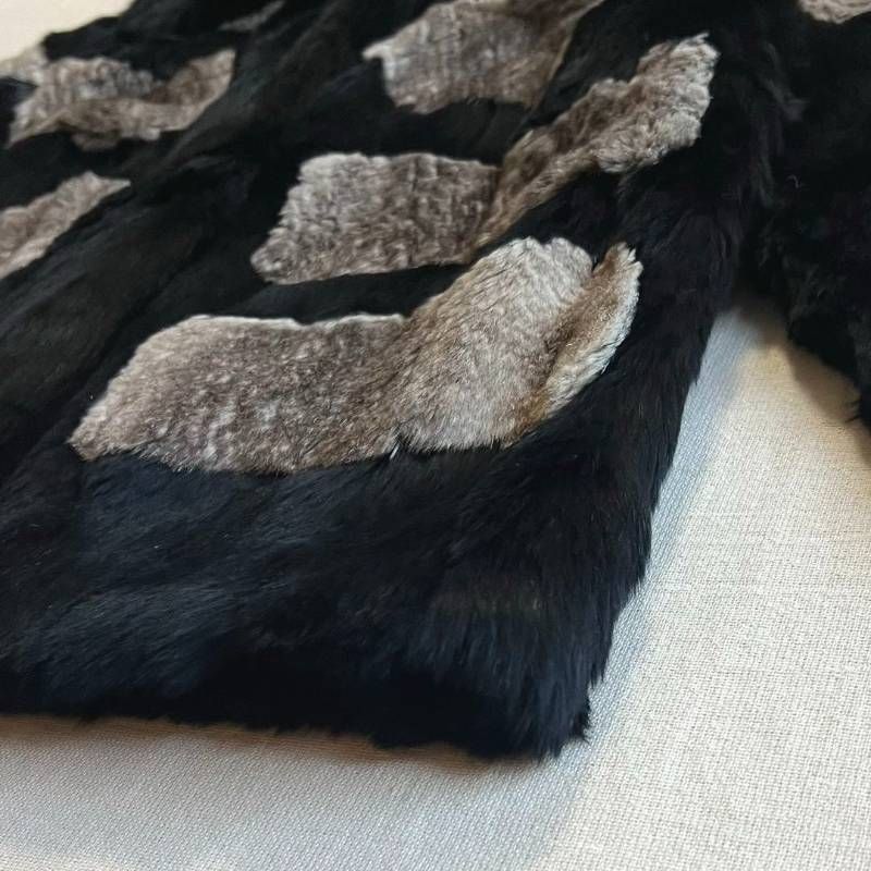 00s archive ファーコート ラビットファー 毛皮 フックボタン留め 襟