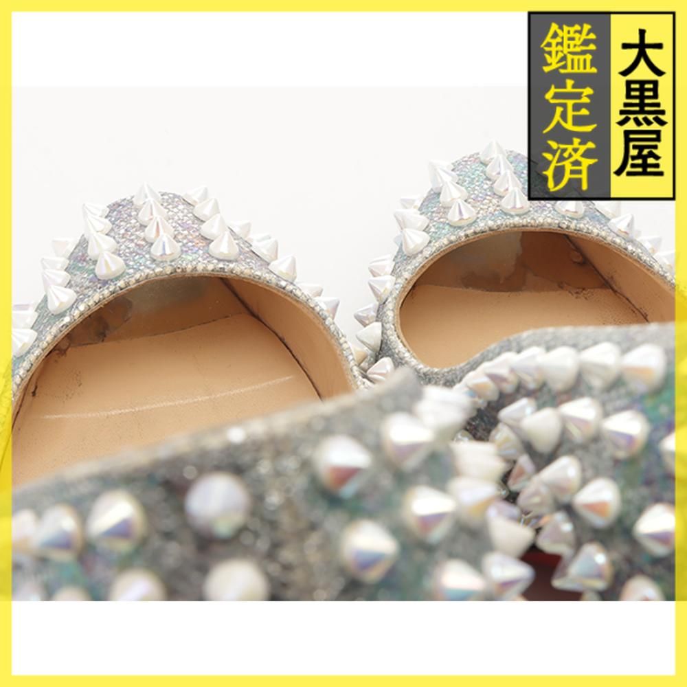 クリスチャンルブタン グリッタースパイクスタッズパンプス - 【432