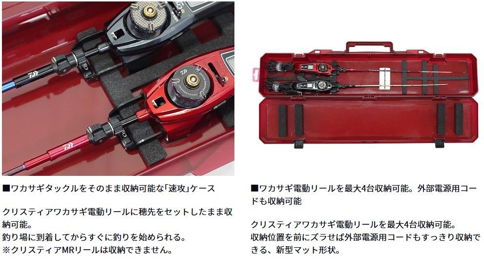 ダイワクリスティアケース付きタイプc37ssPA&わかさぎの蔵常松穂先