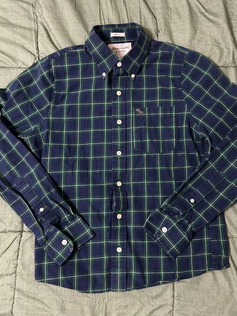 アバクロンビー ユニセックス CHECK 長袖シャツ