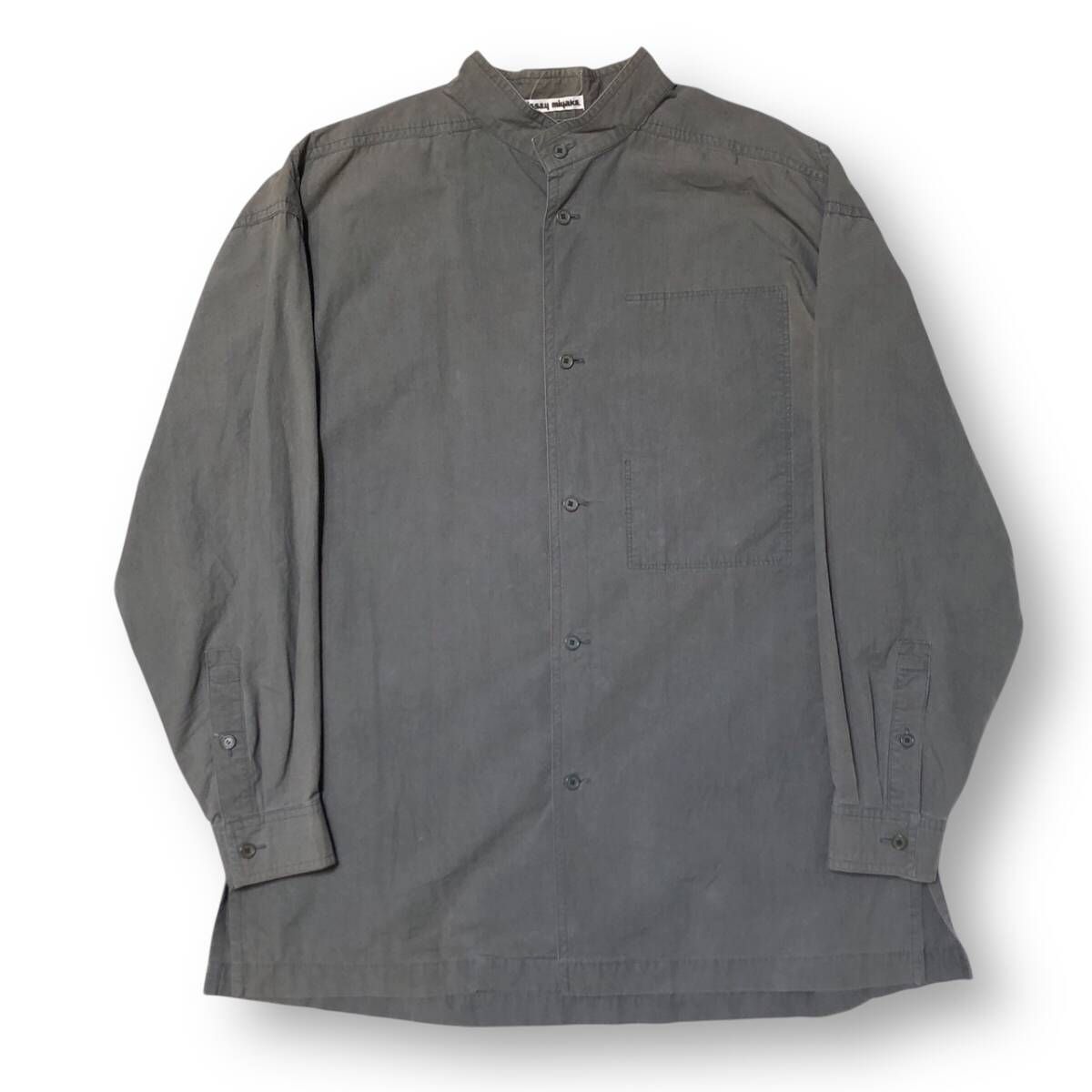 80's archive ISSEY MIYAKE stitch design Collar shirt ステッチ