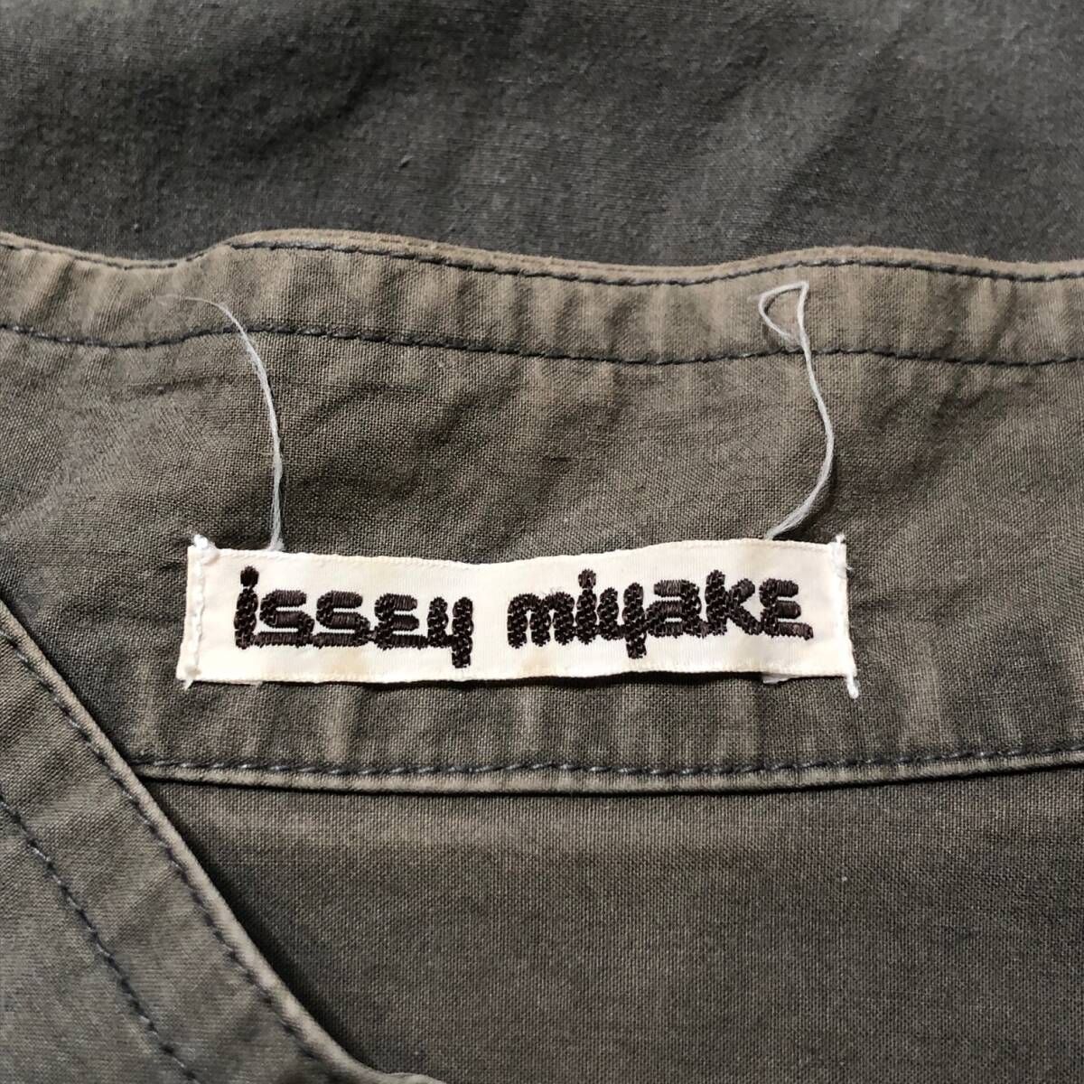 80's archive ISSEY MIYAKE stitch design Collar shirt ステッチ