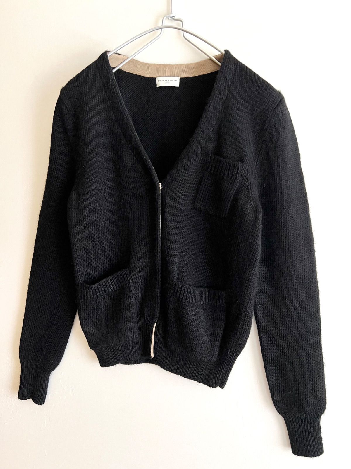 DRIES VAN NOTEN BLACK カーディガン DRIES VAN NOTEN ドリスヴァンノッテン ミリタリーデザイン ニット