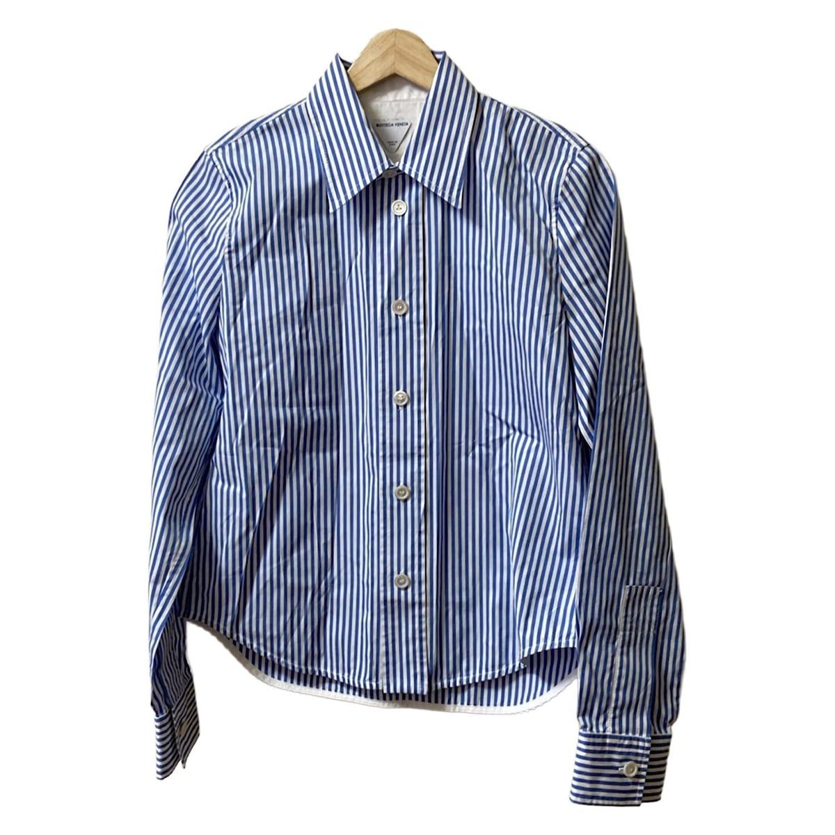 bottegavenetaボッテガヴェネタ　オーバーサイズストライプシャツ36 bottegavenetaボッテガヴェネタオーバーサイズストライプシャツ36