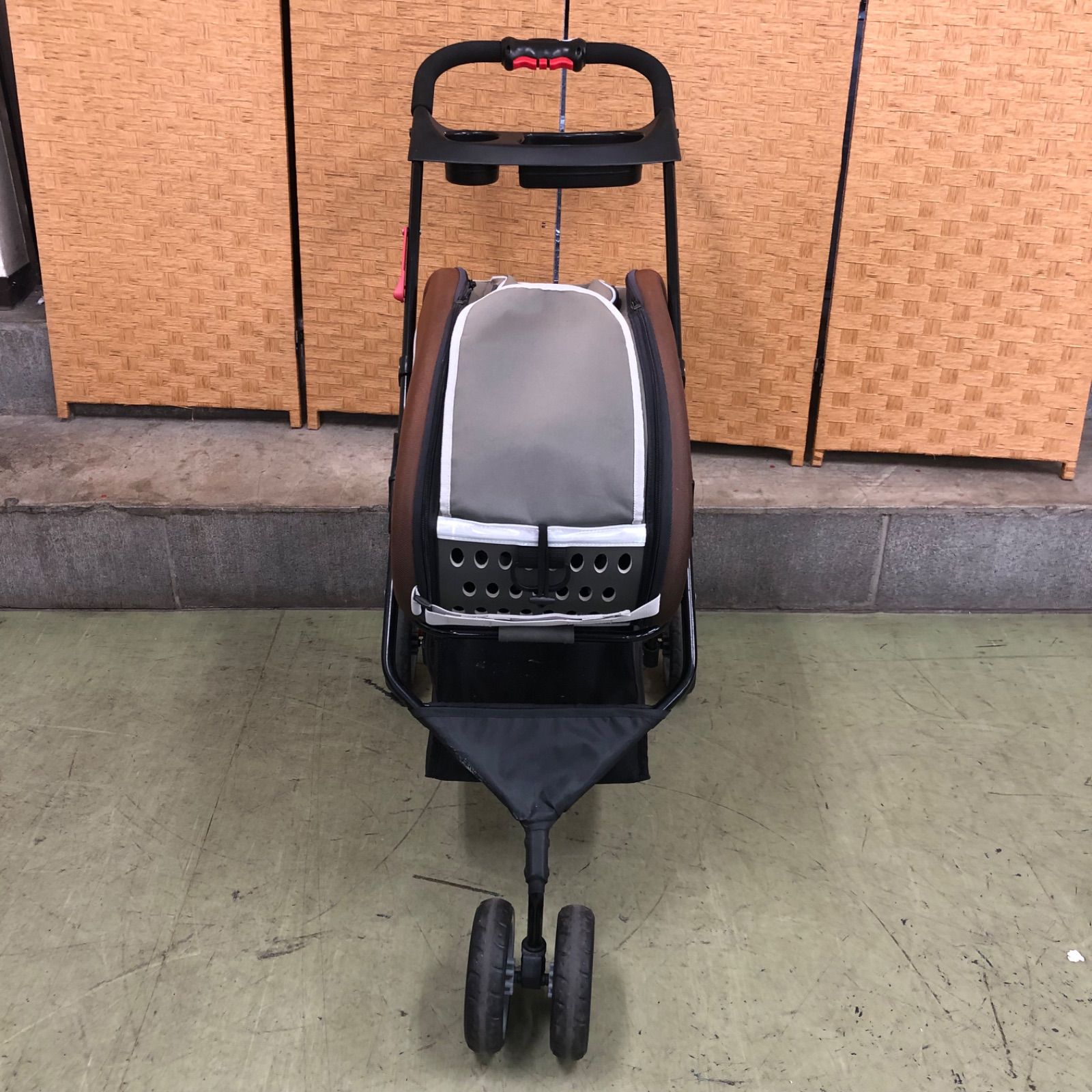 値下げ交渉可能】 ペット用キャリーカート 三輪バギータイプ ドリンク