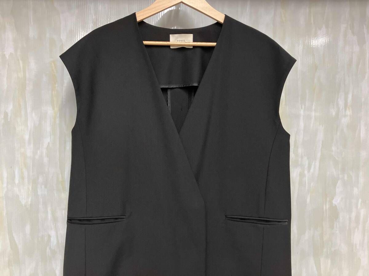 新品未使用 LE PHIL ライトボンディングジレ 1 ブラック ベスト 新品未使用 LE PHIL ライトボンディングジレ 1 ブラック ベスト - メルカリ