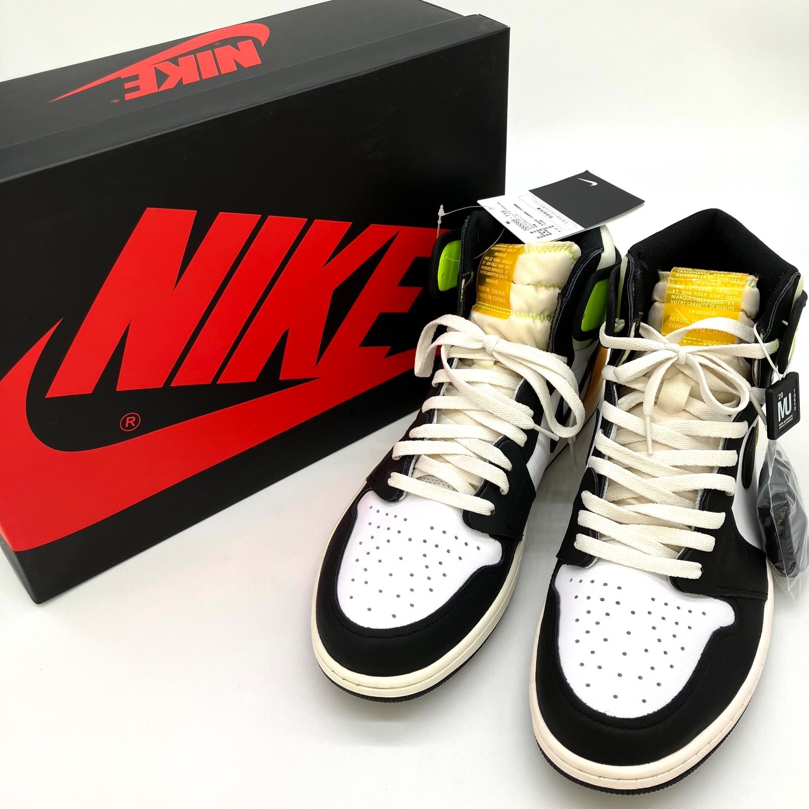 506 NIKE Air Jordan 1 High OG VoltGold ホワイト ブラック 506 NIKE Air Jordan 1 High OG VoltGold ホワイト ブラック