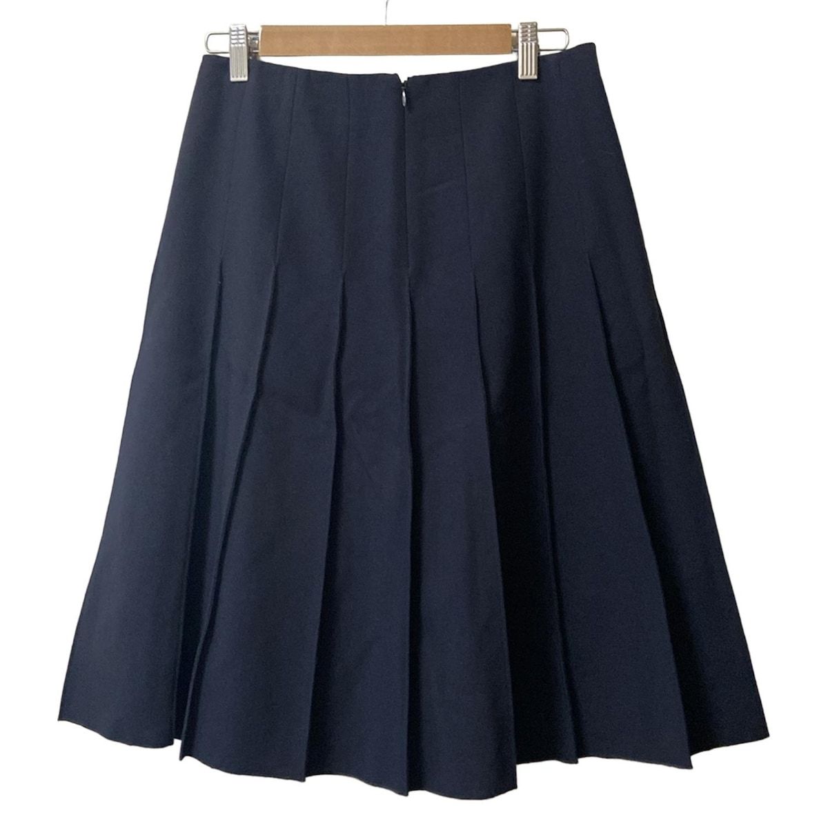 HERMES(エルメス) スカート サイズ38 M レディース - ダークネイビー