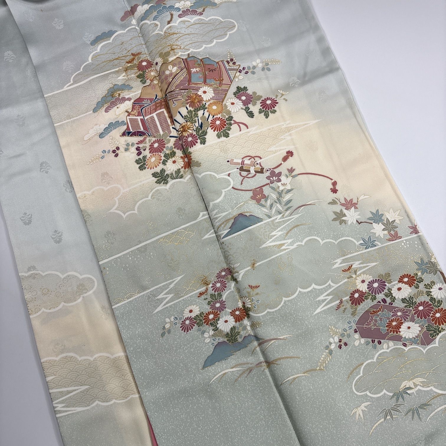 訪問着 5枚 正絹 着物まとめ売り 同梱購入歓迎 リメイク用 着付け練習