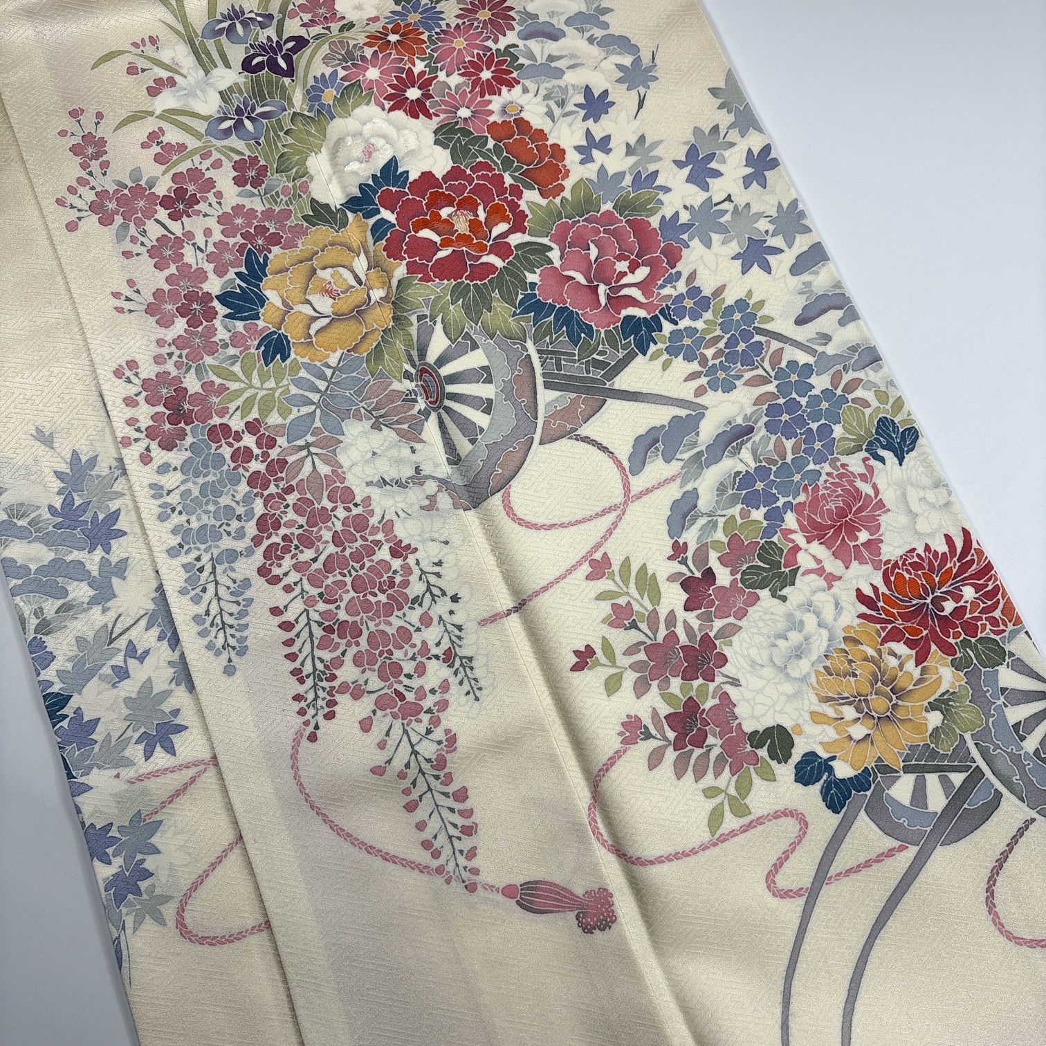 【着物まとめ売り】正絹訪問着10枚 着用可　リメイク素材　目立った汚れなし 訪問着 5枚 正絹 着物まとめ売り 同梱購入歓迎 リメイク用 着付け練習