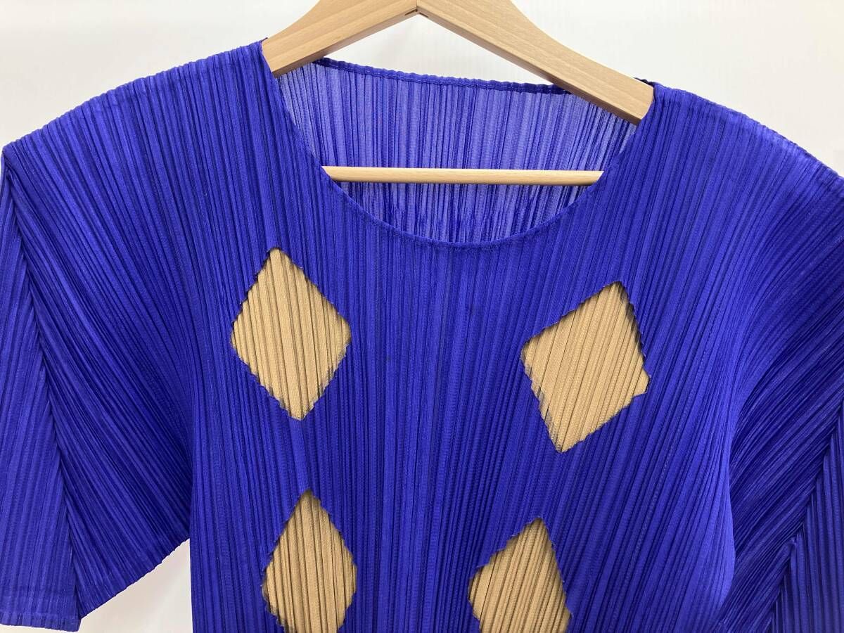 プリーツプリーズ イッセイミヤケ フレンチスリーブ 半袖 カットソー