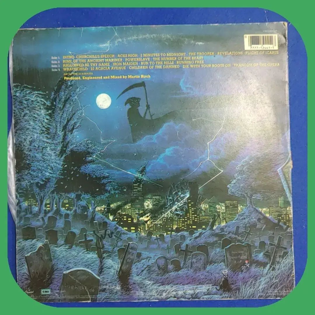 帯付】Iron Maiden(アイアン・メイデン)「Iron Maiden(鋼鉄の処女)」LP
