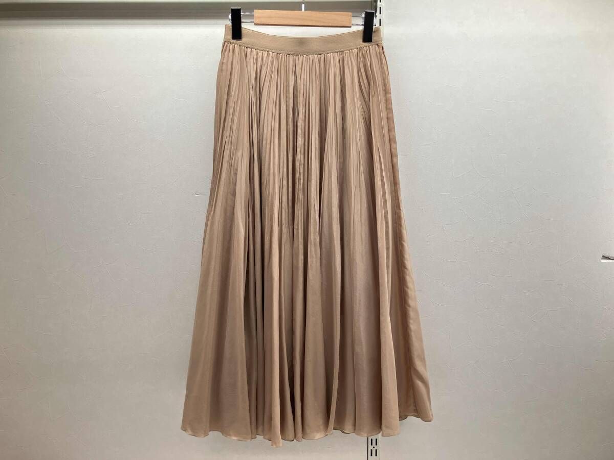 ANAYI アナイ プリーツスカート 102017-11-210-380 サイズ38 ベージュ