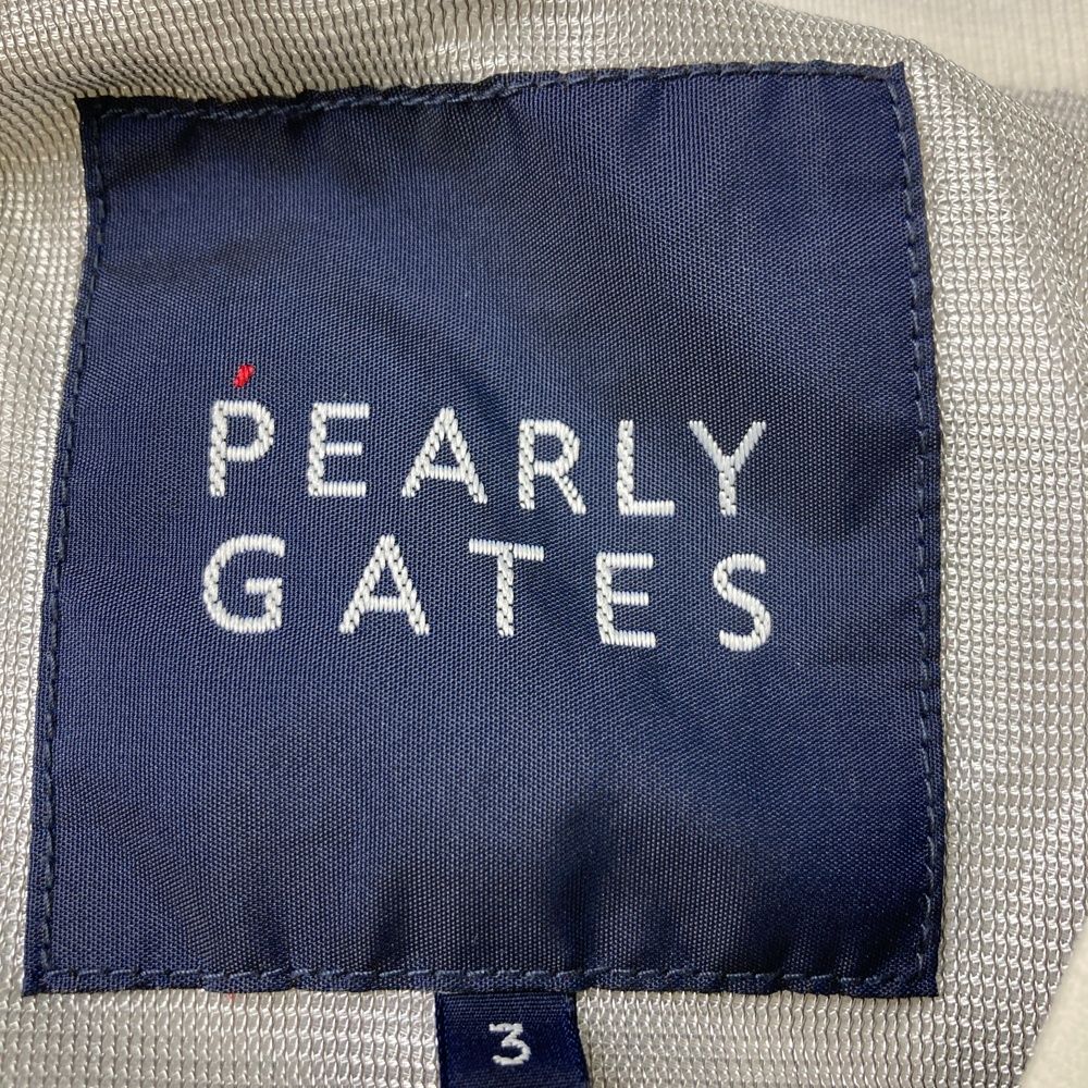サイズ：3 PEARLY GATES パーリーゲイツ 蓄熱 長袖ブルゾン スニード