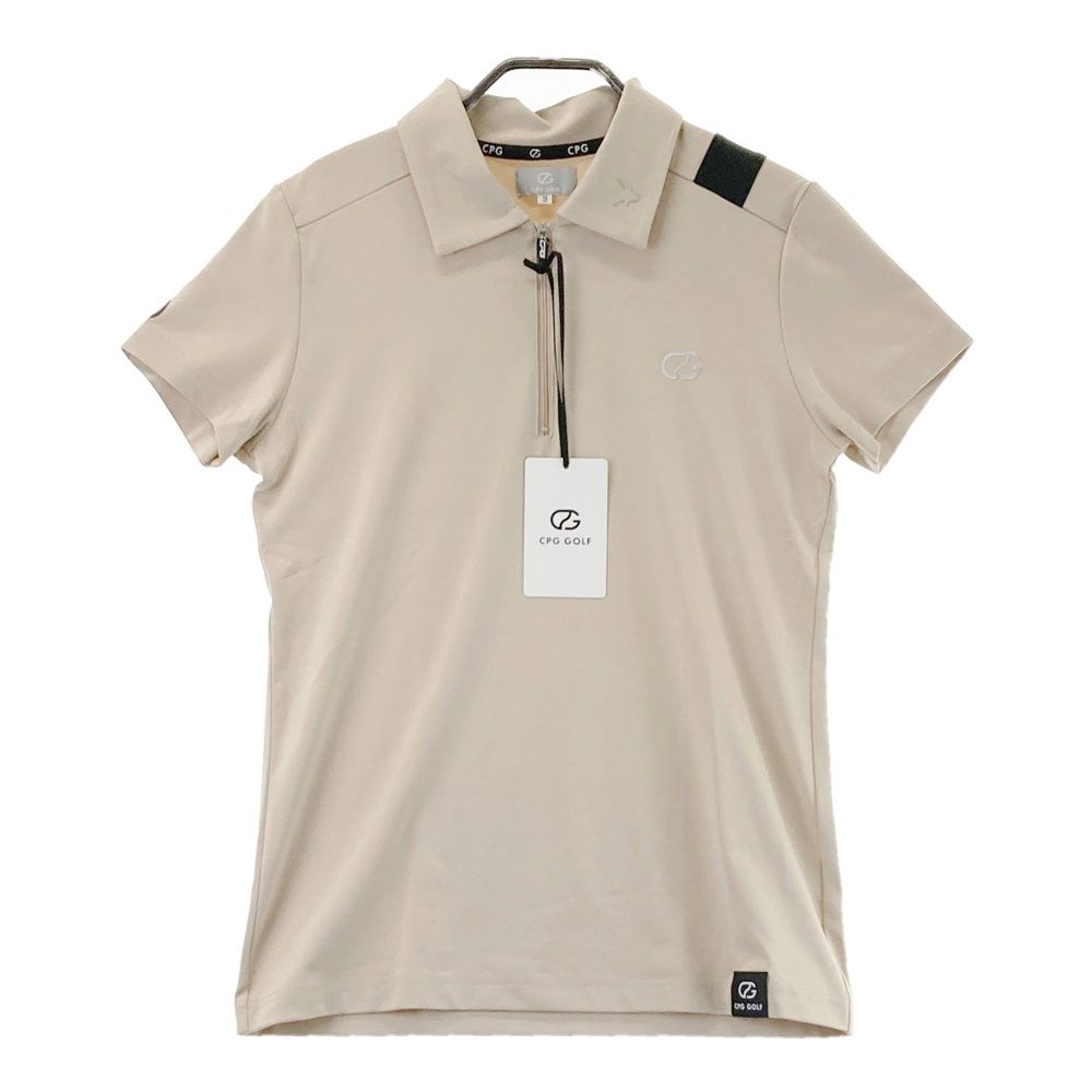サイズ：3 CPG GOLF シーピージーゴルフ ハーフジップ 半袖ポロシャツ