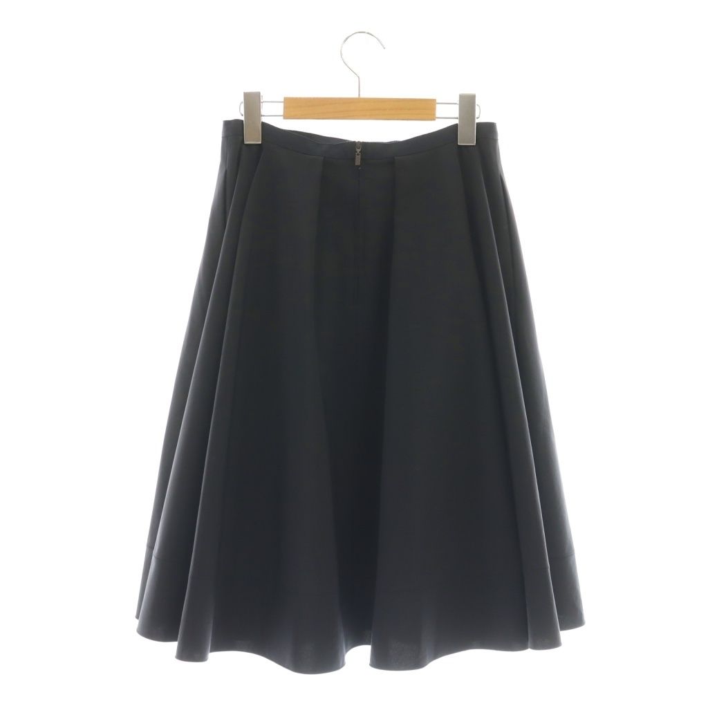 フォクシーニューヨーク FOXEY NEW YORK フレアスカート 膝丈 タック