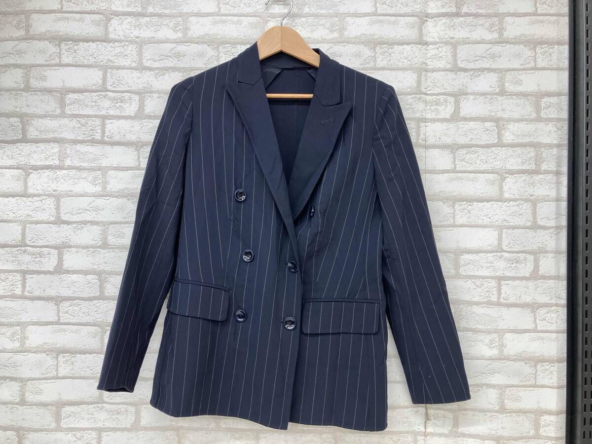 MAX MARA マックスマーラ レディース サイズ38 ネイビー ストライプ