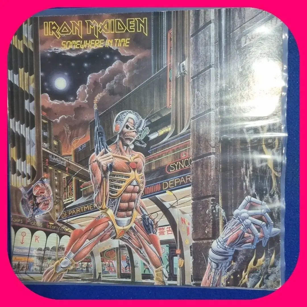 アイアン メイデン Somewhere In Time LP NM ／
