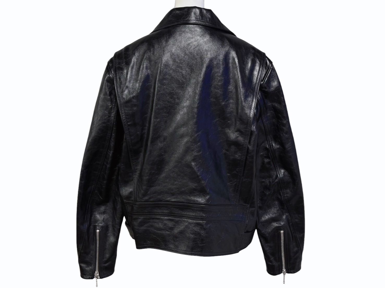 極美品 CELINE セリーヌ ダブルライダースジャケット 2EK84132038 NO