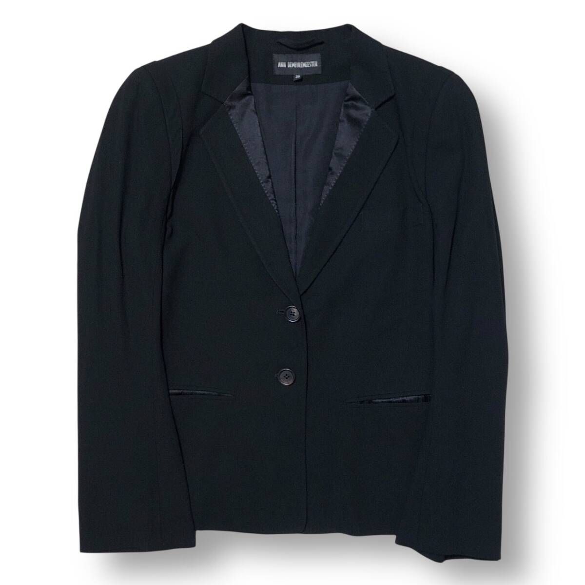 00s ANN DEMEULEMEESTER Tailored Jacket オリゾンティ 切替ショルダー