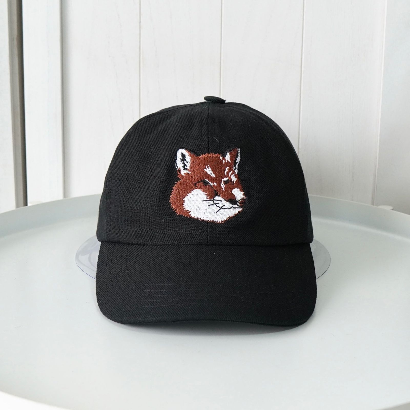 メゾン キツネ フォックスヘッド キャップ ブラック