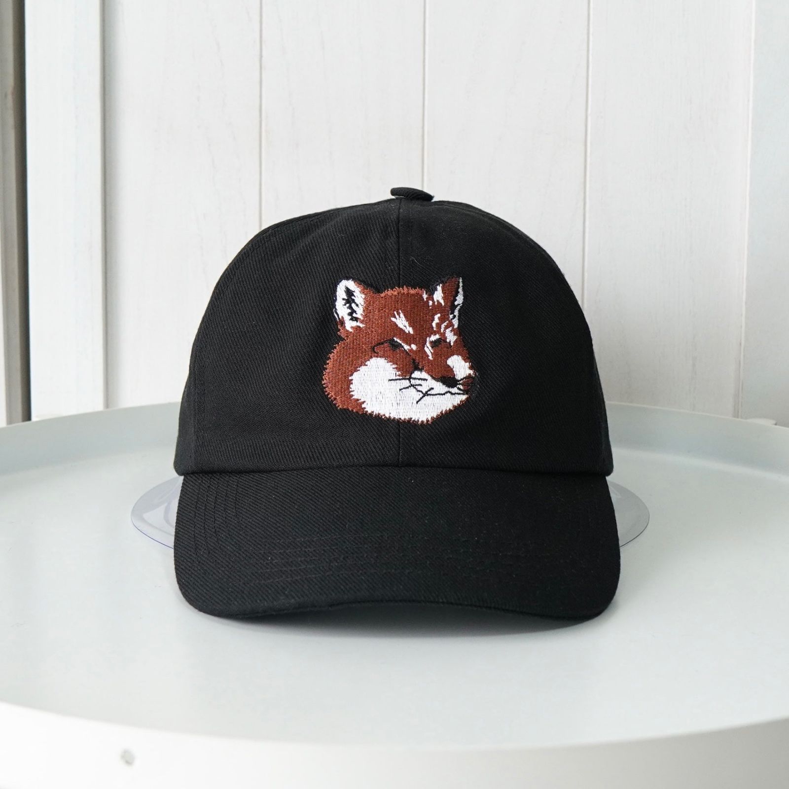 メゾン キツネ フォックスヘッド キャップ ブラック