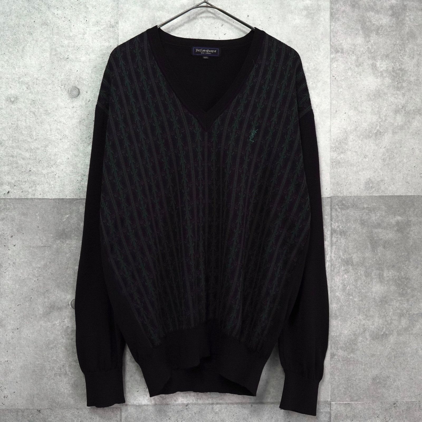 Yves Saint Laurent YSL ストライプニットセーター vintageYSL