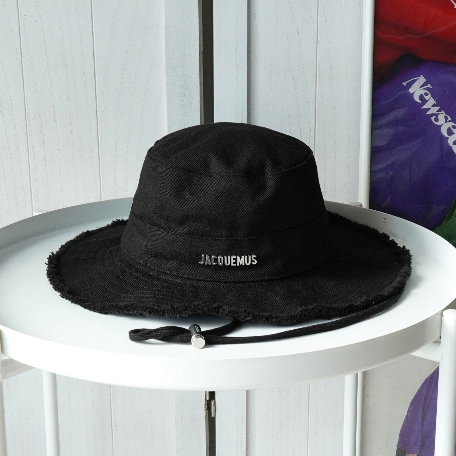 新品　JACQUEMUS ジャックムス フリンジハット　ブラック　黒　帽子 JACQUEMUS（ジャックムス） 帽子 ハット 213AC002 LE BOB ARTICHAUT