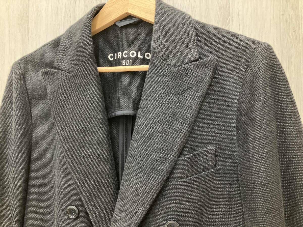 CIRCOLO 1901 チルコロ ジャケット 薄手 サイズ44 ブラック レディース