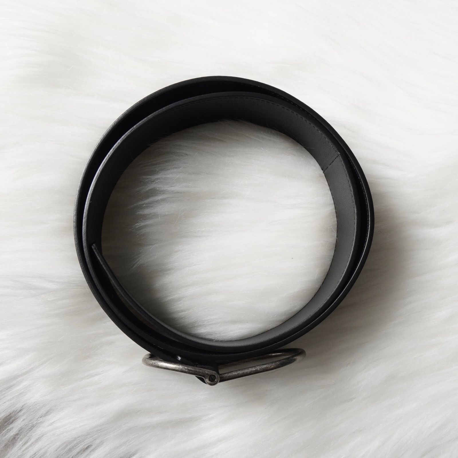 サンローラン パリ レザー ベルト 80 メンズ ブラック - メルカリ