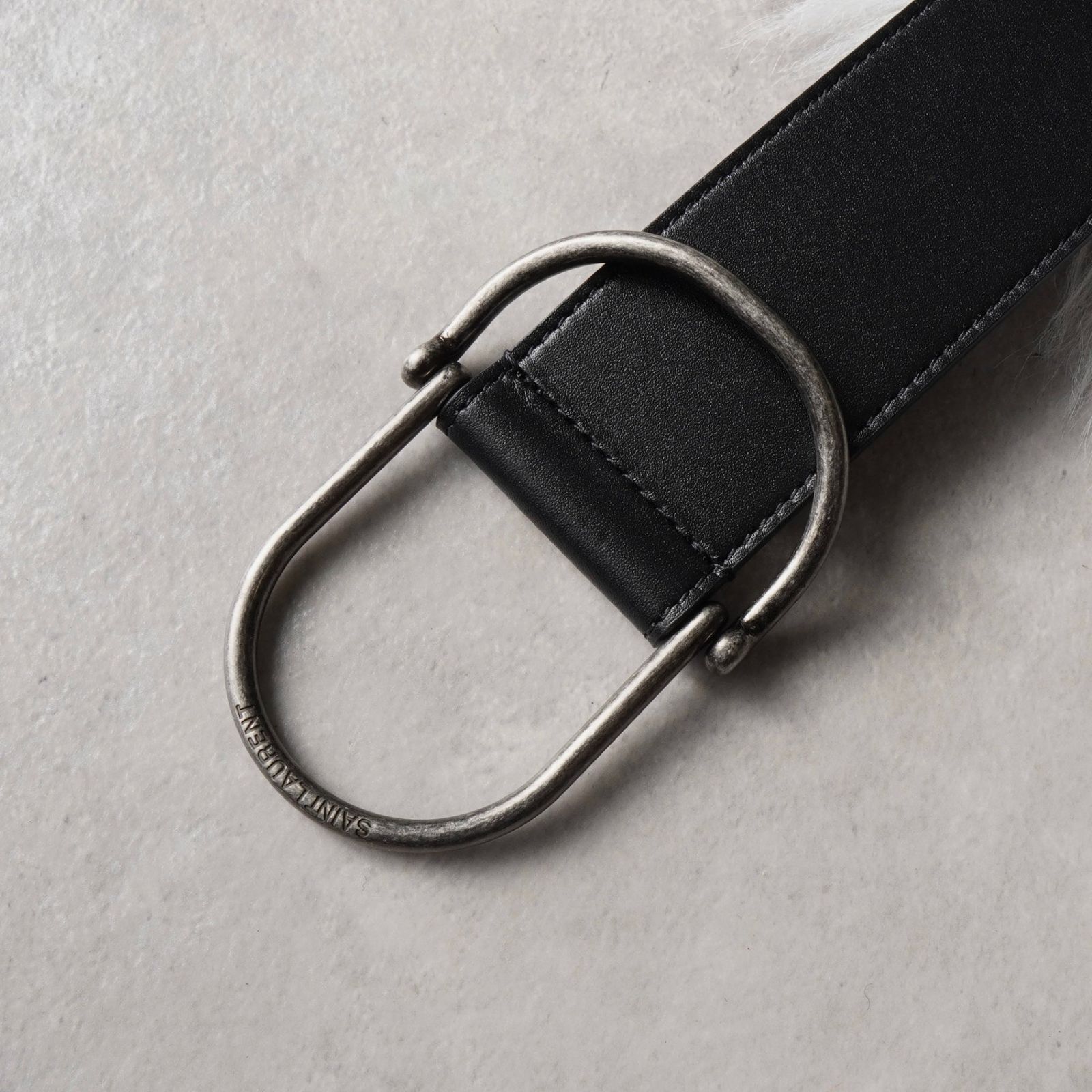 サンローラン パリ レザー ベルト 80 メンズ ブラック - メルカリ