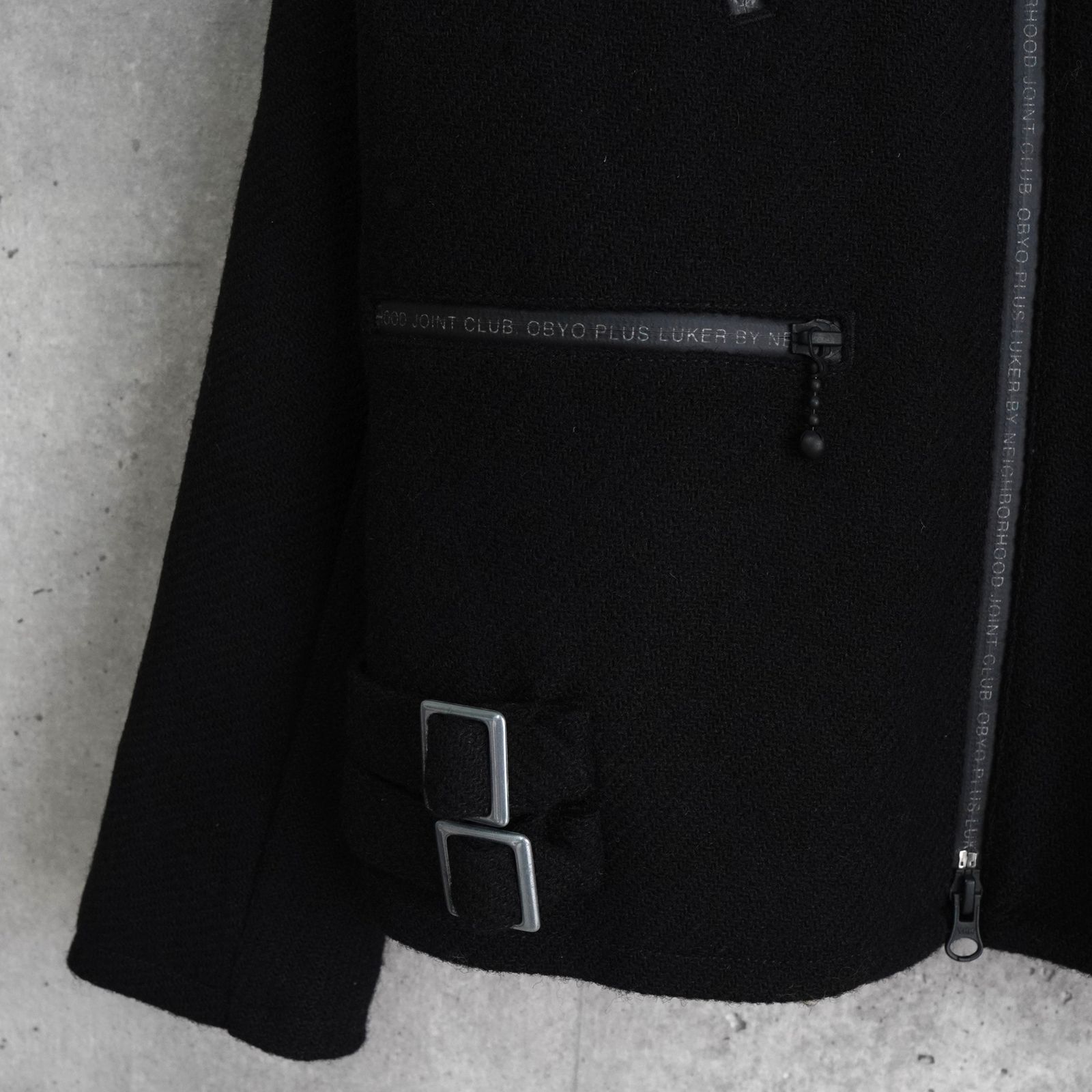 アディダス × ネイバーフッド ハリスツイード ライダースジャケット