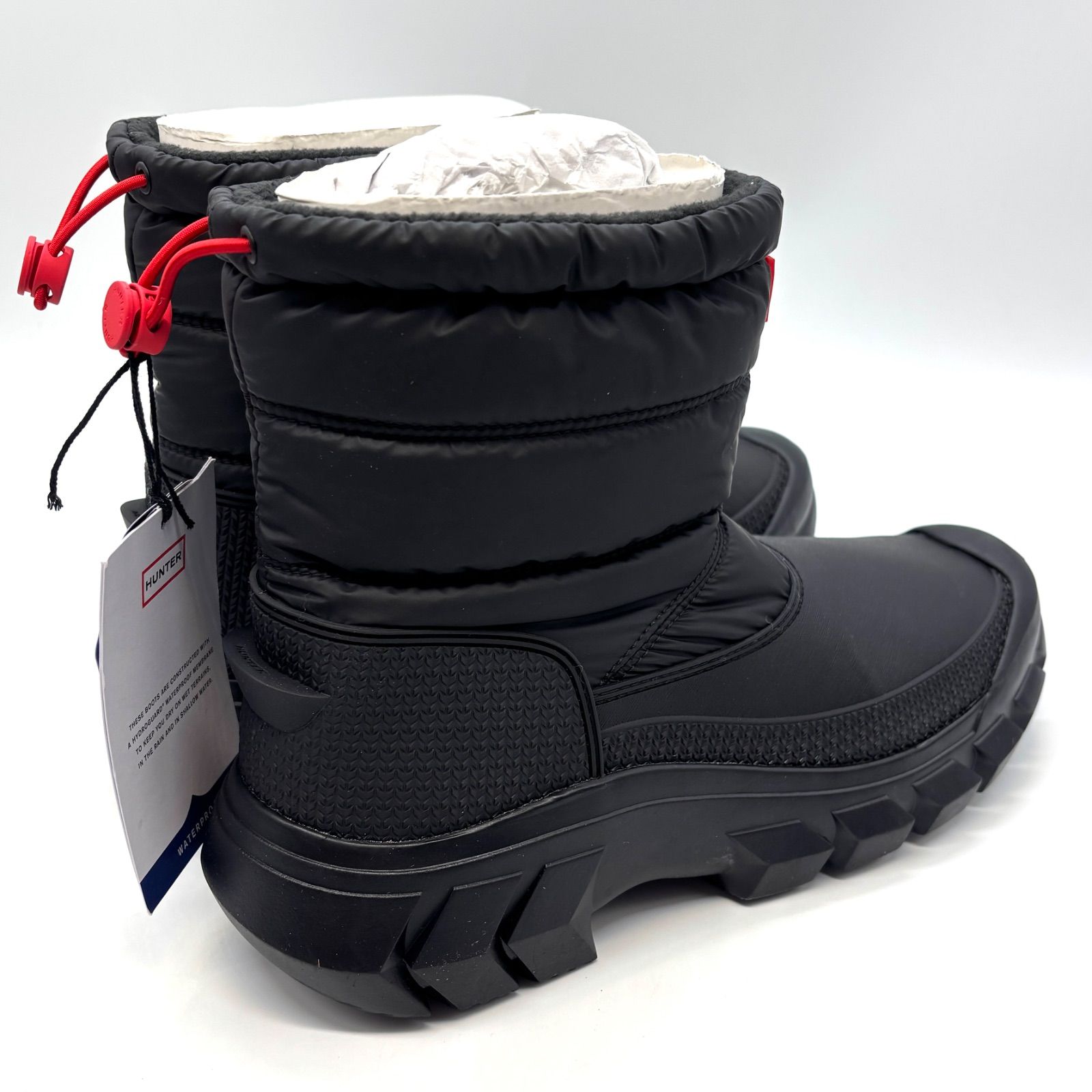新品元箱付 ハンター スノーブーツ HUNTER UK6 25cm ブラック Amazon | [ハンター] ユニセックス ユニセックス グリップ ショート
