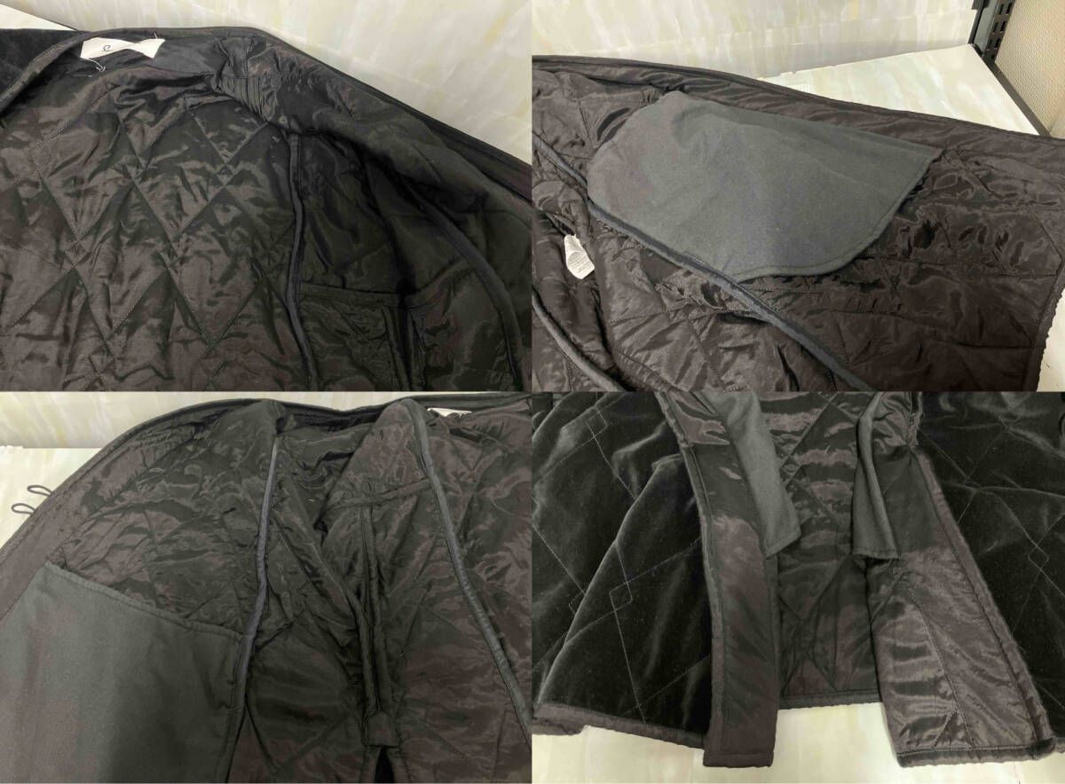 Sara mallika サラ マリカ キルティング ベルベットミドルジャケット