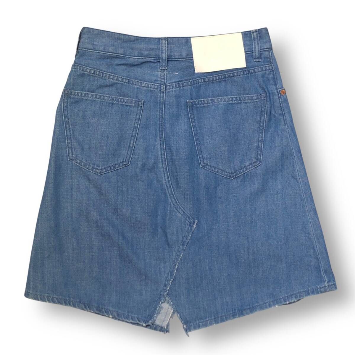 mm6 マルジェラ デニムスカート 23ss MM6 denim skirt 再構築デニムスカート インディゴ サイズ38