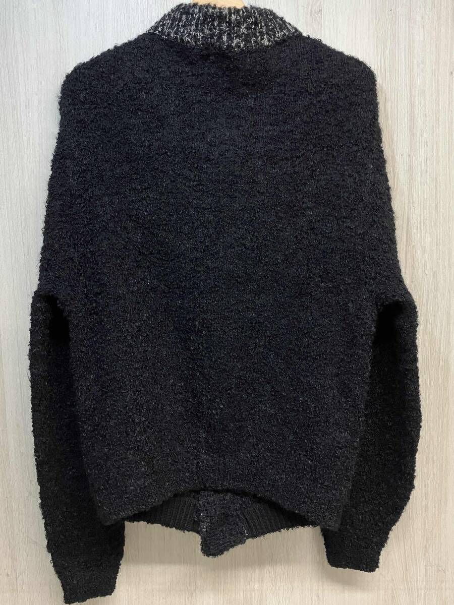 SEARS Premiere 60 s ヴィンテージ 古着 モヘア ウール ナイロン 長袖 カーディガン ニット シアーズ メンズ M ブラック