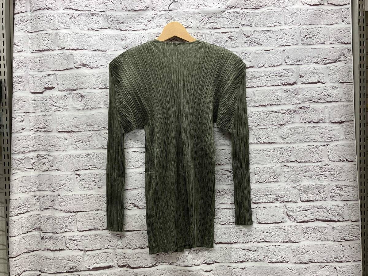 PLEATS PLEASE カーキ PP86-JD246 長袖カーディガン・アンサンブル