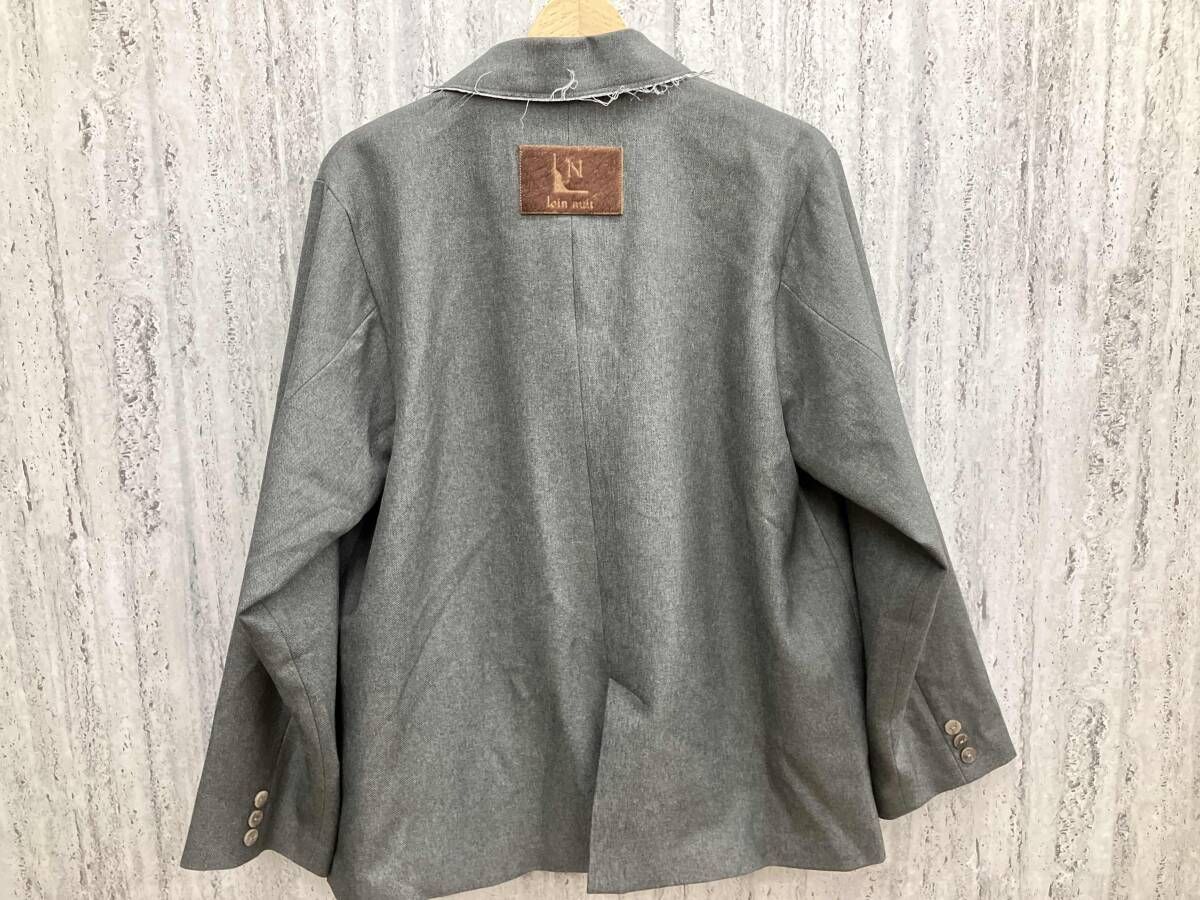 Loin nuit ロワンニュイ テーラードジャケット グレー フリーサイズ