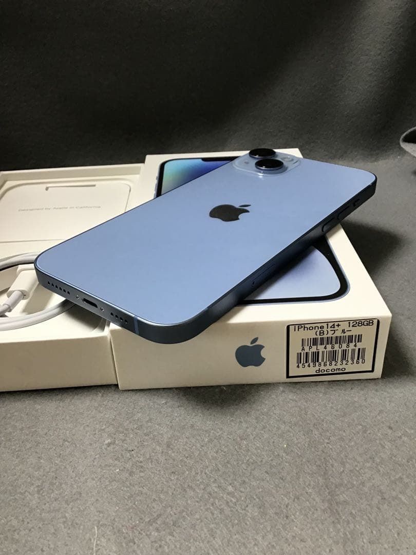 超美品　国内版　SIMフリー　iPhone14 PLUS 128GB ブルー色 超美品 国内版 SIMフリー iPhone14 Plus 128GB ブルー色 - メルカリ