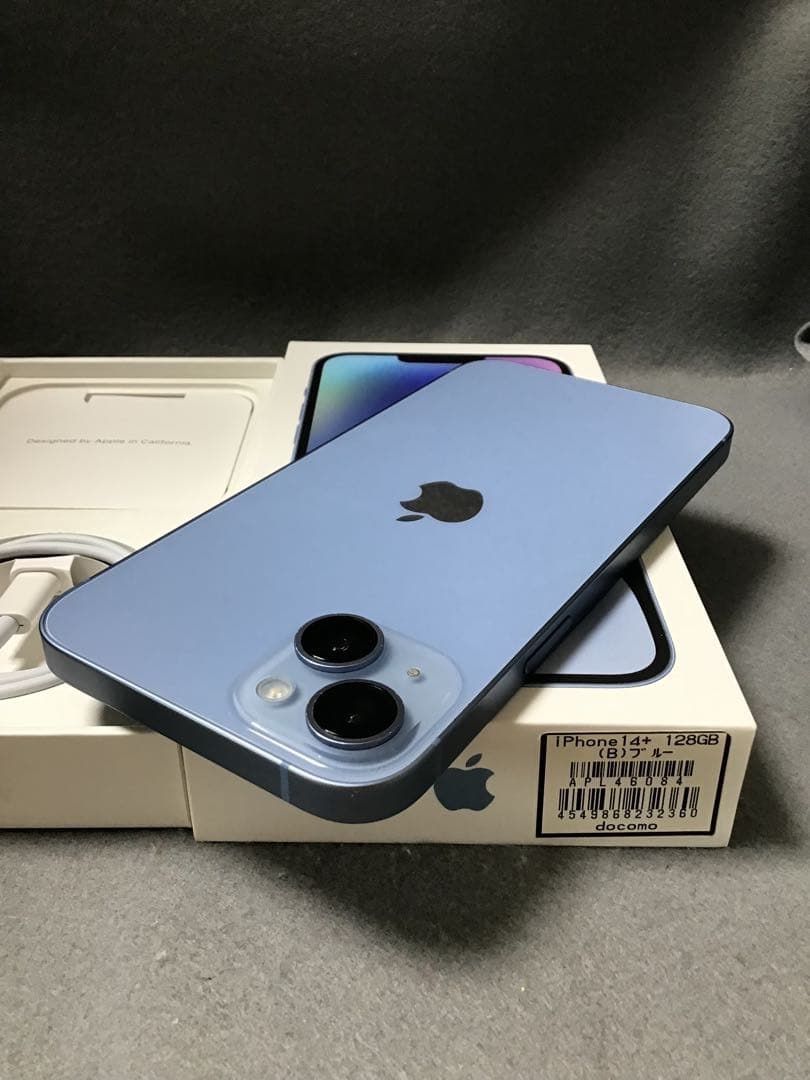 超美品　国内版　SIMフリー　iPhone14 PLUS 128GB ブルー色 超美品 国内版 SIMフリー iPhone14 Plus 128GB ブルー色 - メルカリ