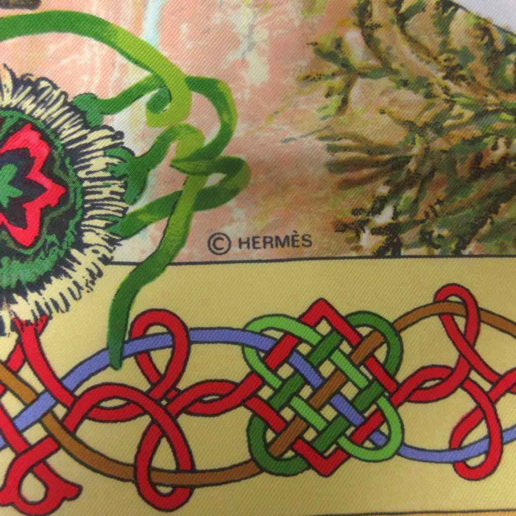 超美品 HERMES エルメス Les Cheyennes カレ90 スカーフ エルメス カレ90 Les Cheyennes シャイアン族 スカーフ シルク