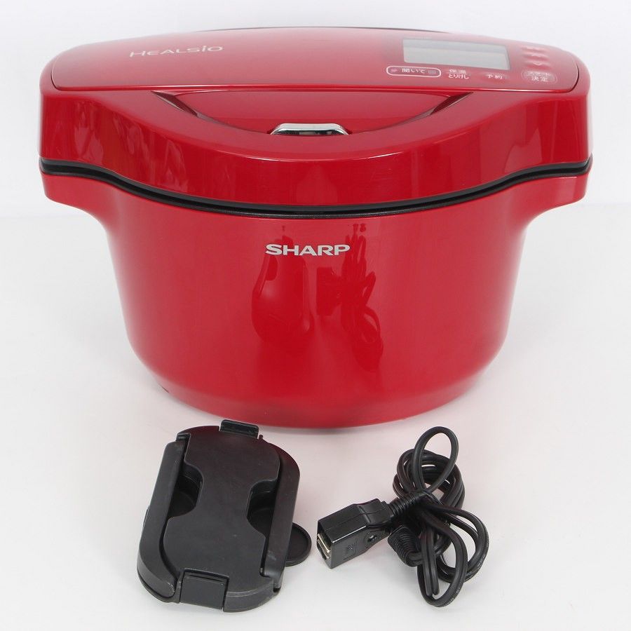 SHARP 水なし自動調理鍋 ヘルシオ ホットクック レッド KN-HW16F