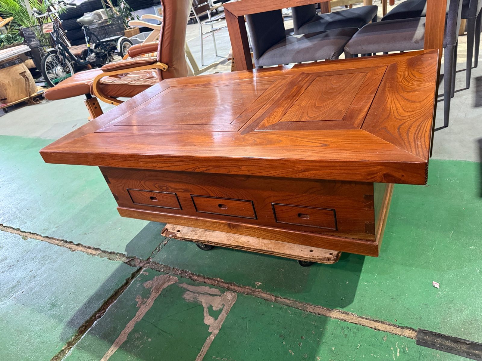 大和風呂 座卓 囲炉裏 テーブル 昭和レトロ 火鉢 古民家家具 希少