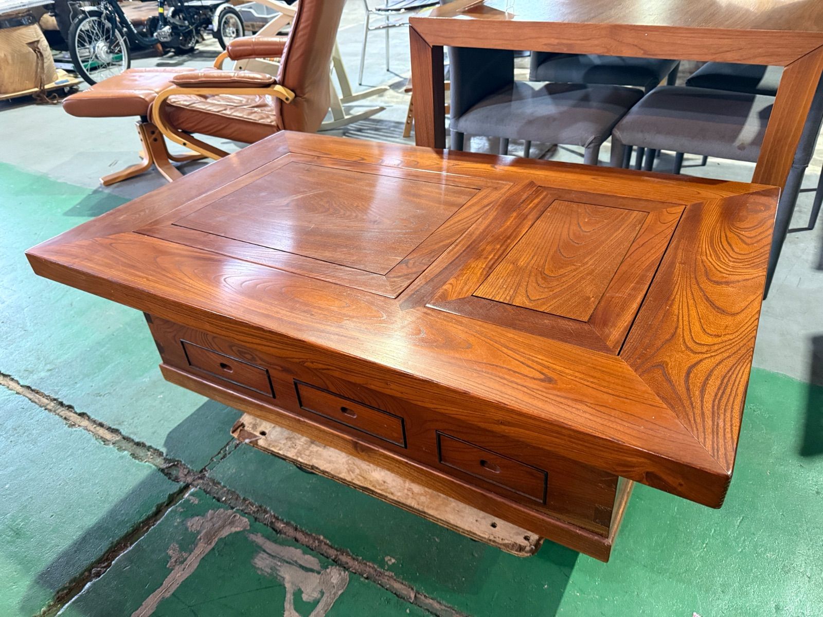 大和風呂 座卓 囲炉裏 テーブル 昭和レトロ 火鉢 古民家家具 希少